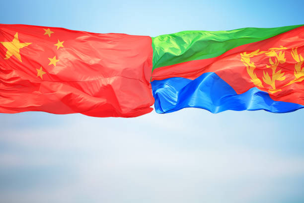 istock Flags of China and Eritrea 1195239645