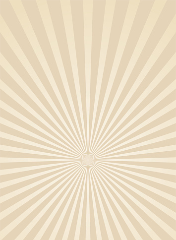 Sunlight vertical retro faded background. beige color burst background. Fantasy Vector illustration. Magic Sun beam ray pattern background. Old paper. starburst wallpaper