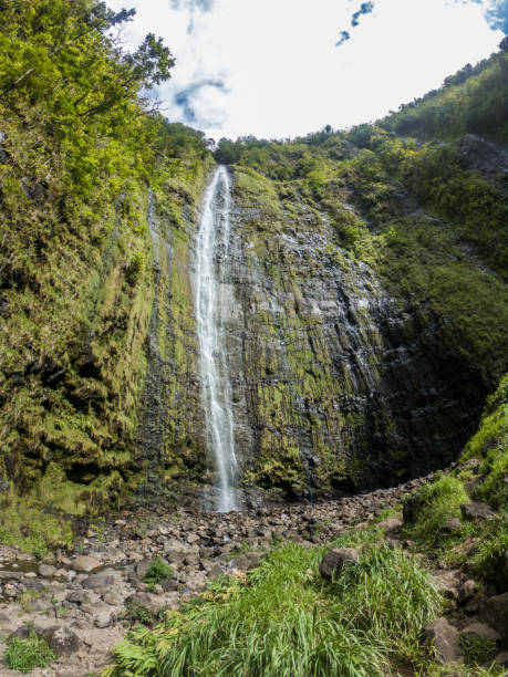 istock Waterfall in Maui, Hawaii, USA 1195240512