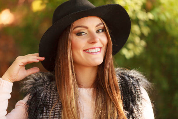 istock Pretty girl in park 1195241016