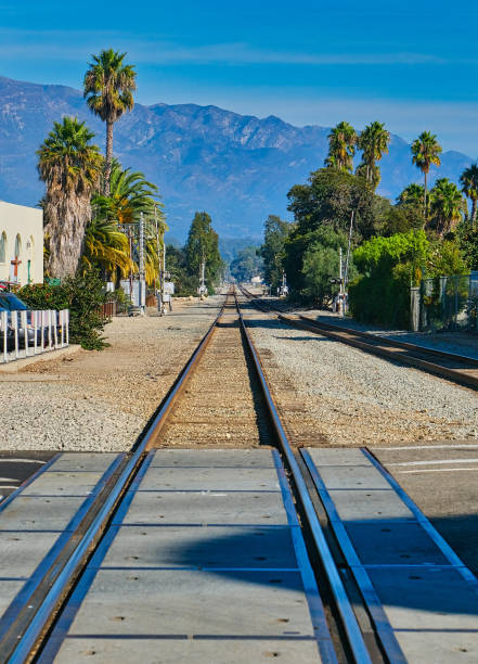 istock Tracks Toward Santa Ynez Mountains 1195245069
