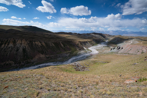 Kyrgyzstan Pamir highway mountains, trek to Lenin peak