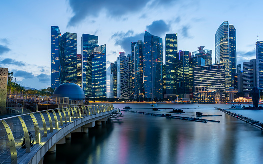Singapore Cityscape / Financial District / SKyline