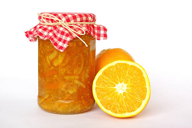 istock Jar of orange marmalade 119524936