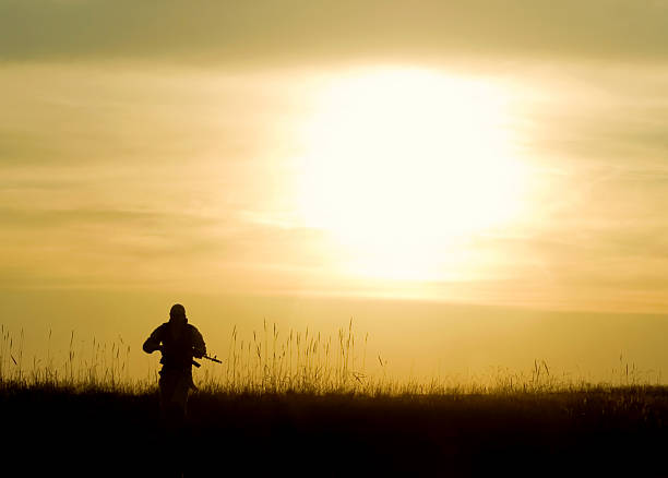 istock Silhouette of soldier 119524966