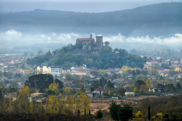 Photo of The medieval castle above the village of Monforte de Lemos, Lugo, Galicia