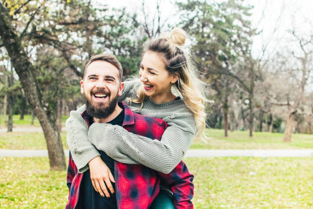 istock Young couple having fun stock photo 1195254265