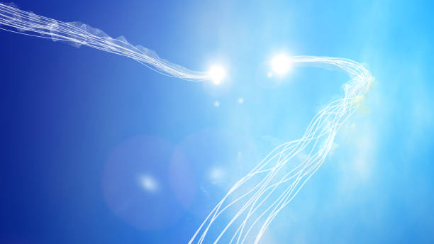 istock Abstract Background with particles and lens flare 1195266263