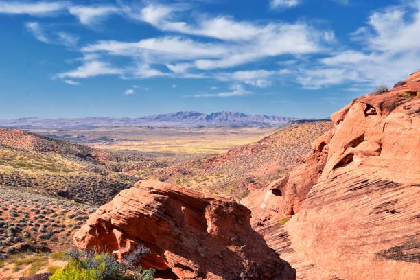 istock Elephant Arch in Red Cliffs National Conservation Area Wilderness and Snow Canyon State Park hiking by St George, Utah in desert reserve. United States. USA. 1195267211