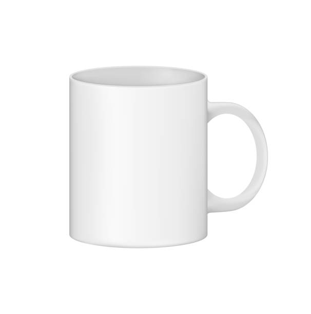 istock White cup mockup. A cup for coffee or tea. A clean cup is ready for your use and for your design. 1195271961