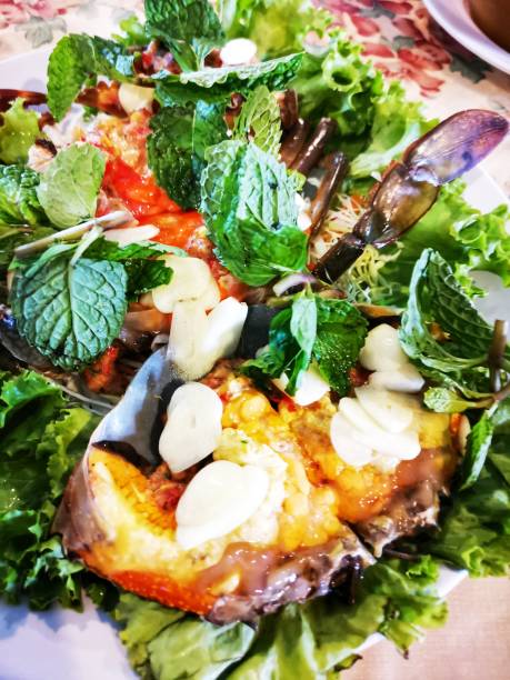istock Pickled Crab with Spicy Salad 1195273335