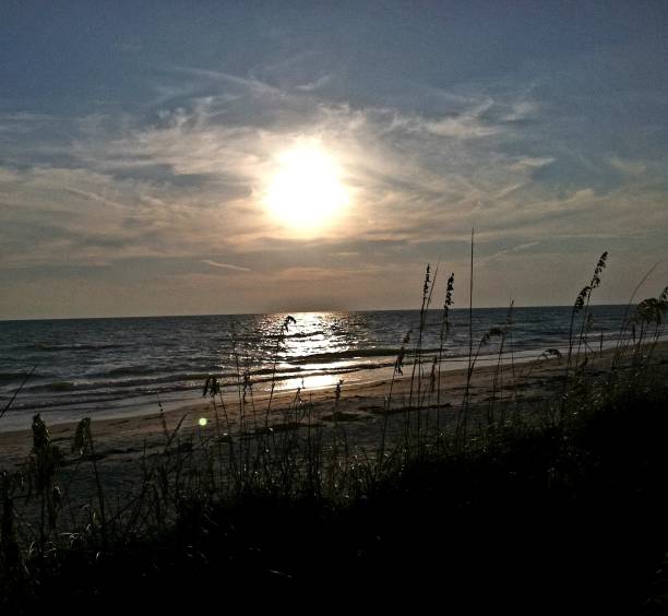istock Big sun at the beach 1195275222
