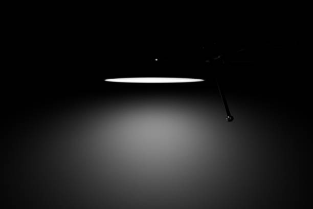 istock Desk lamp black and white 1195278539