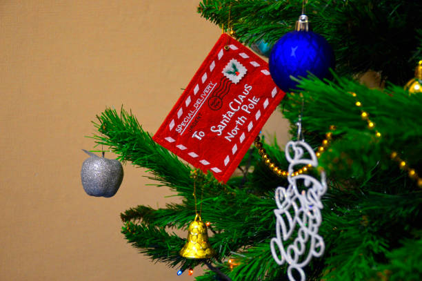 istock letter for santa on the christmas tree 1195284029