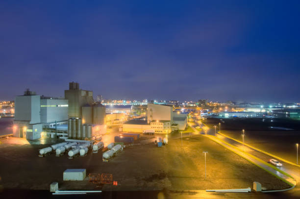 istock Reykjavik Harbor at Night 1195288133