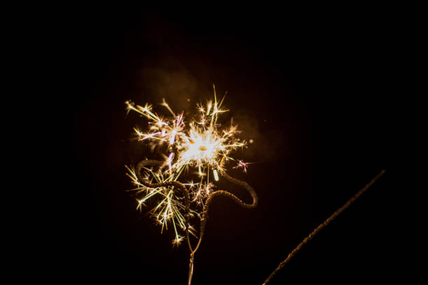 istock Sparkles in the dark. Celebration concept. Happy New Year 1195291660