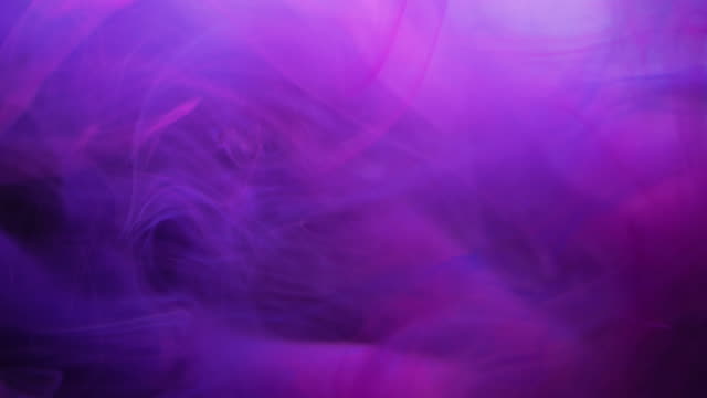 Abstract smoke fog purple ink levitation background