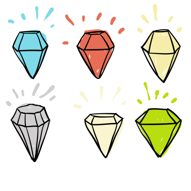 doodle diamond illustration vector collection doodle diamond illustration vector collection diamond ring clipart stock illustrations