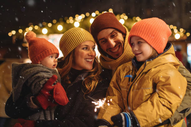 istock Family in Christmas time 1195305864