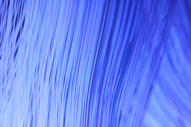 istock Flowing curves with colorful background, 3d rendering. 1195316350