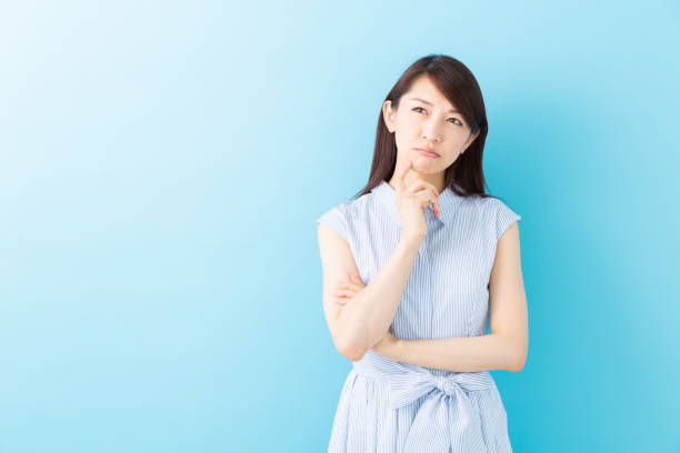 istock asian woman who thinks 1195317368