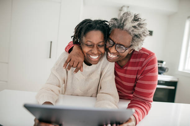 istock Granddaughter visiting grandmother 1195319524