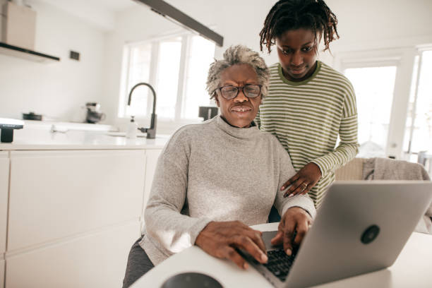 istock Home care for senior women 1195319529