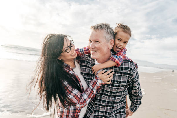 istock Family  on the beach 1195319538