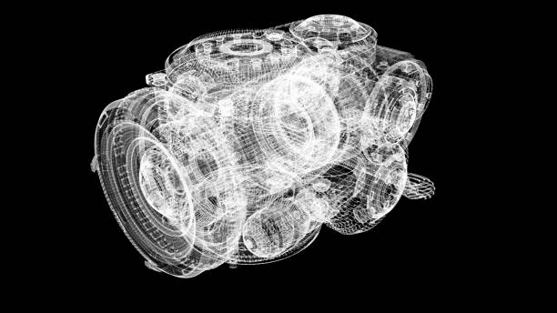 istock Futuristic HUD Holographic Electromagnetic Machine 1195327318