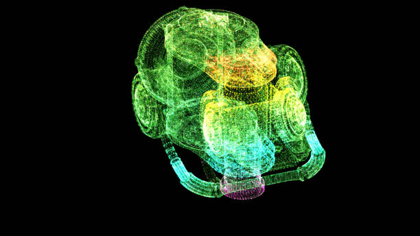 istock Futuristic HUD Holographic Electromagnetic Machine 1195327322