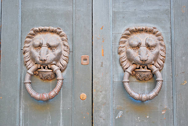 istock Italy Ferrara medieval door knockers 119533023