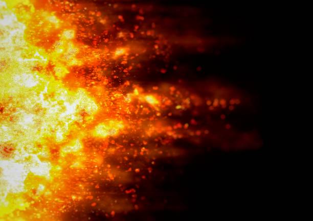 istock Close-up of an abstract flame blazing fast 1195330563