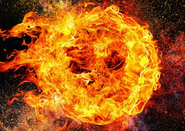 istock Close-up of an abstract flame blazing fast 1195330565