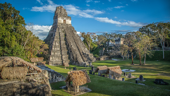 Temple number 1 in Tikal Guatemala.