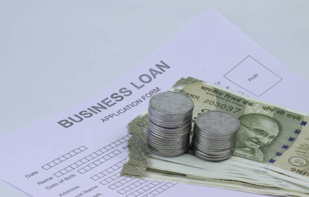 istock Business loan application concept isolated on white background. 1195331272
