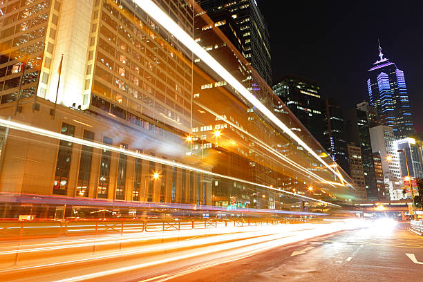 istock traffic in city at night 119533218