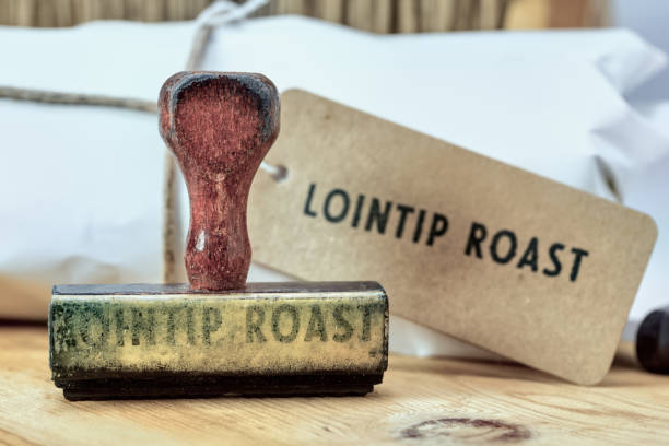 istock Old Butcher Shop Stamp - Lointip Roast 1195336110