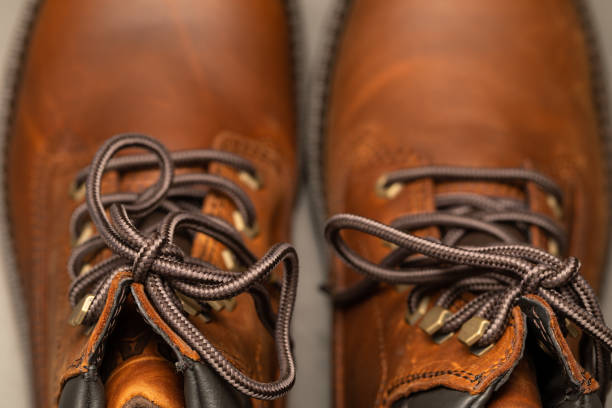 istock Pair of new winter boots 1195350680