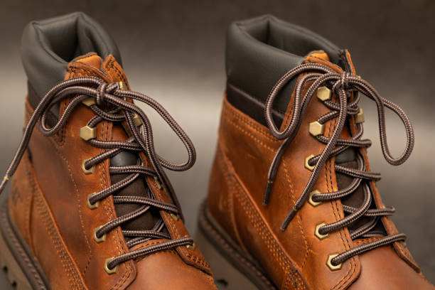 istock Pair of new winter boots 1195351448