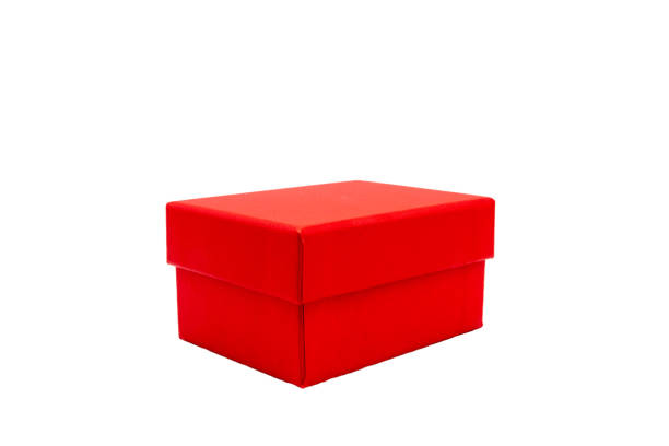 istock One red boxes from gifts on white background 1195355289