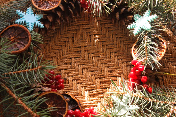 istock Christmas. Christmas wreath, 1195357098