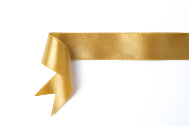 istock gold banners ribbons label on white background 1195358802