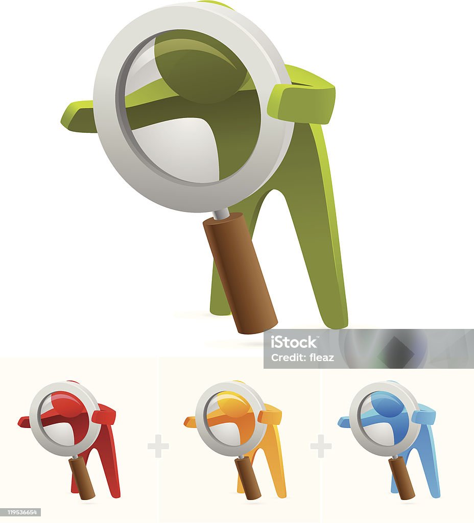 L'Inspection - clipart vectoriel de Loupe libre de droits