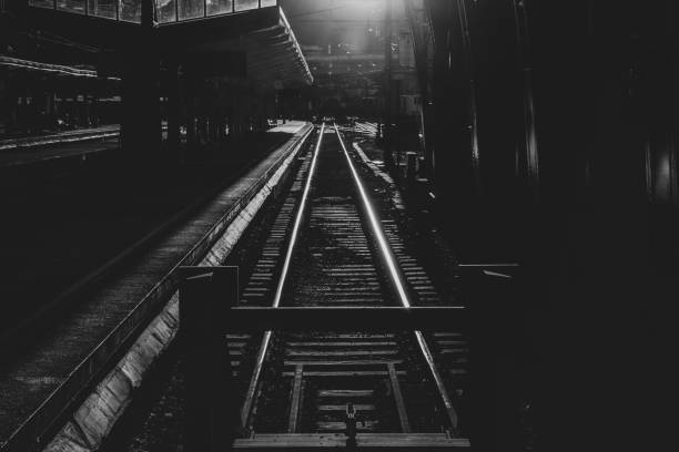 istock The terminus of a railway line and adjacent platform. 1195369347