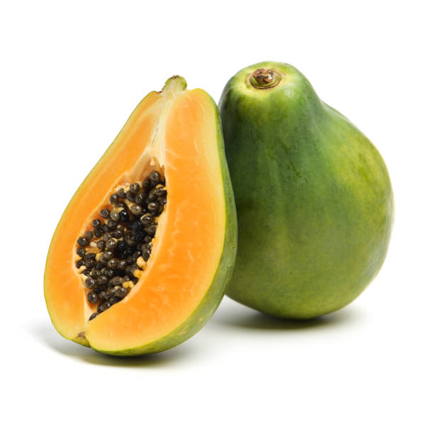Papaya fruit Papaya fruit isolated on a white background papaya stock pictures, royalty-free photos & images