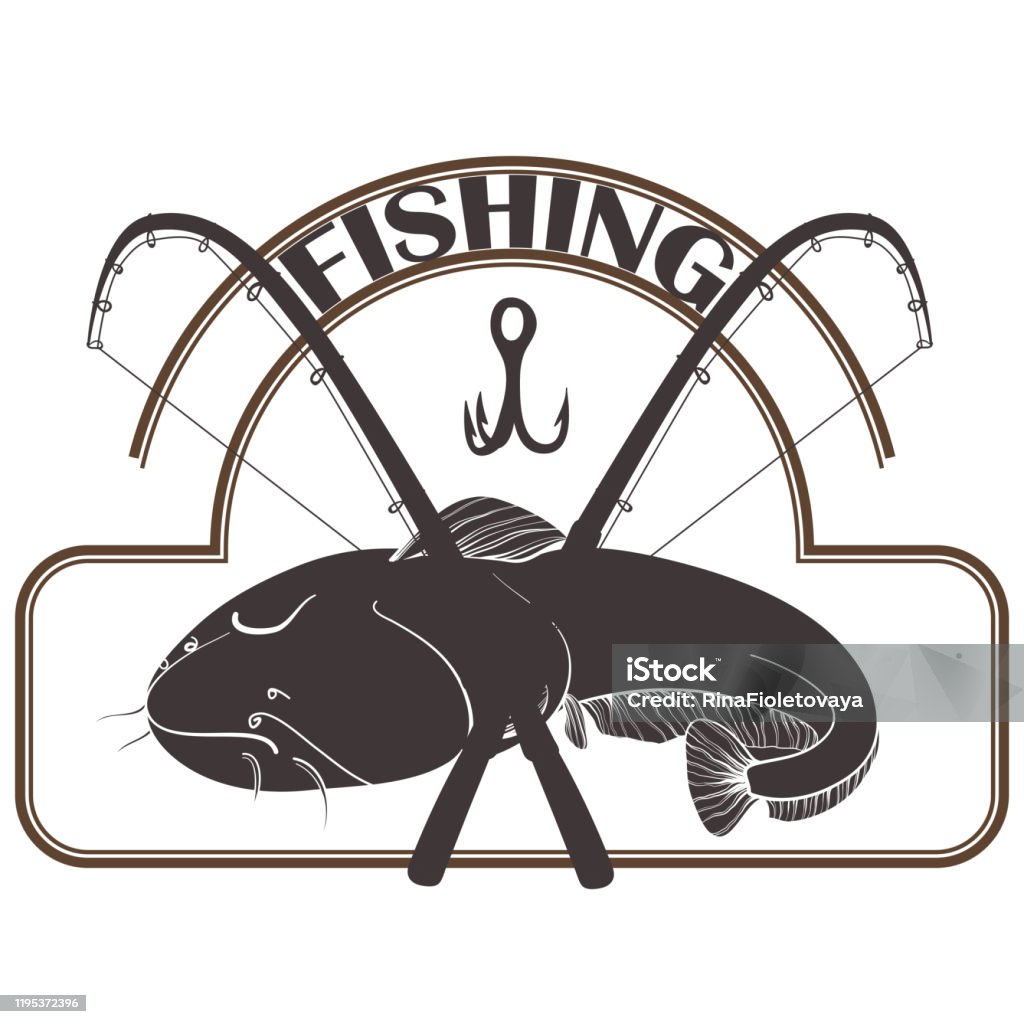 Memancing Sign Logo Memancing Lele Ilustrasi Vektor Memancing Terisolasi Di Atas Putih ...