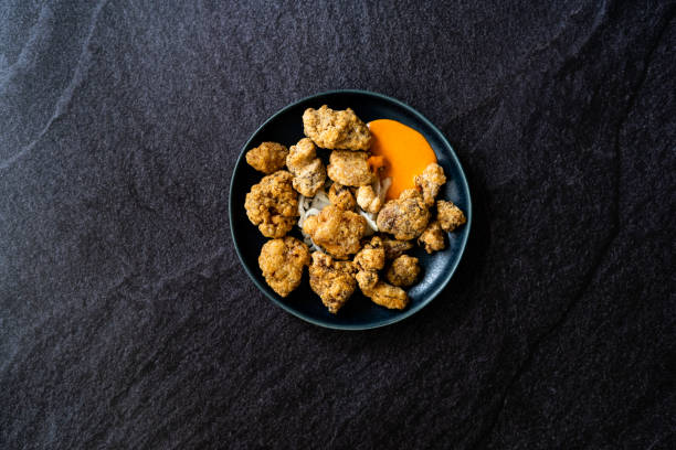 istock Karaage Japanese Styled Fried Chicken with Sauce / Karaagedon. 1195373447
