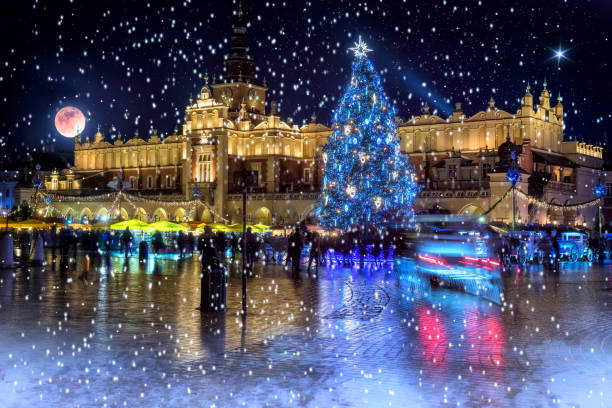 istock Christmas time in Krakow, Poland 1195375524