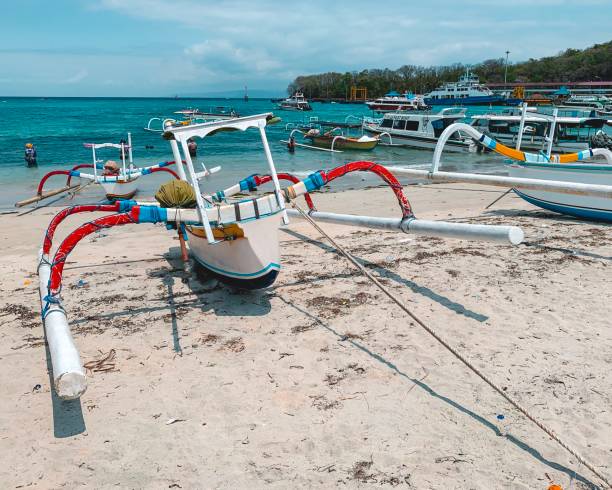 istock Fishing boats in Bali 1195375542