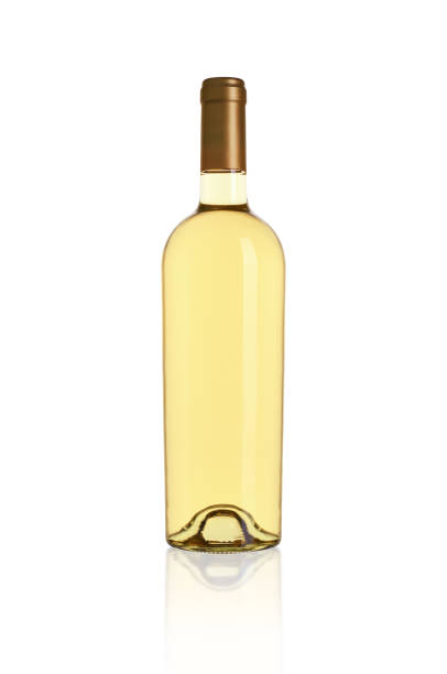 istock Wine in a bottle on a white background 1195376715